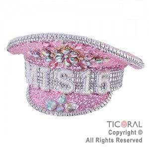 SOMBRERO CAPITAN FASHION MIS 15 ROSA x 1